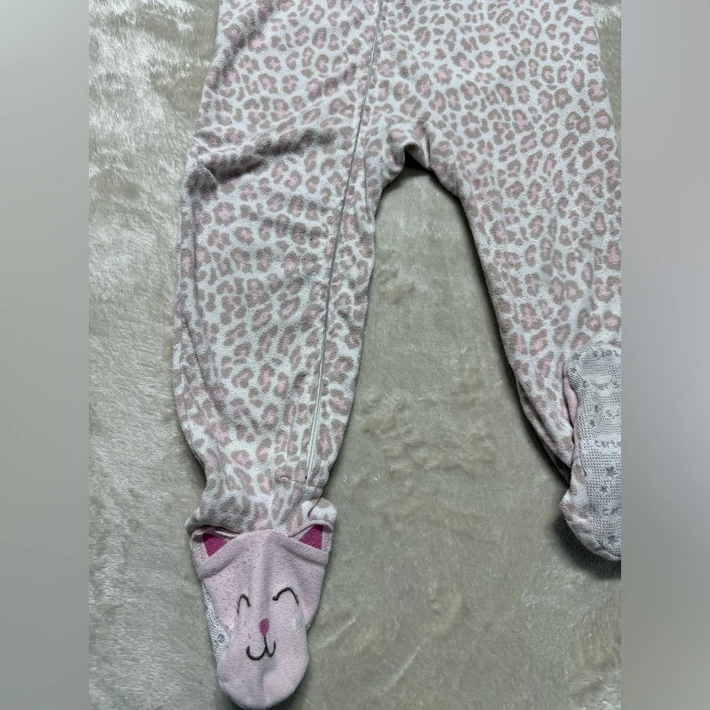Carter's | Toddler Baby Girl Kitten Footed Pajama | 24M